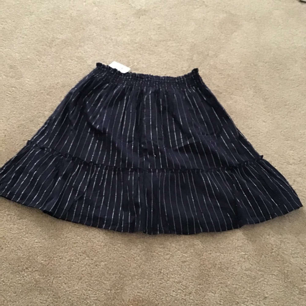 A brand new dark blue skirt in perfect condition.
